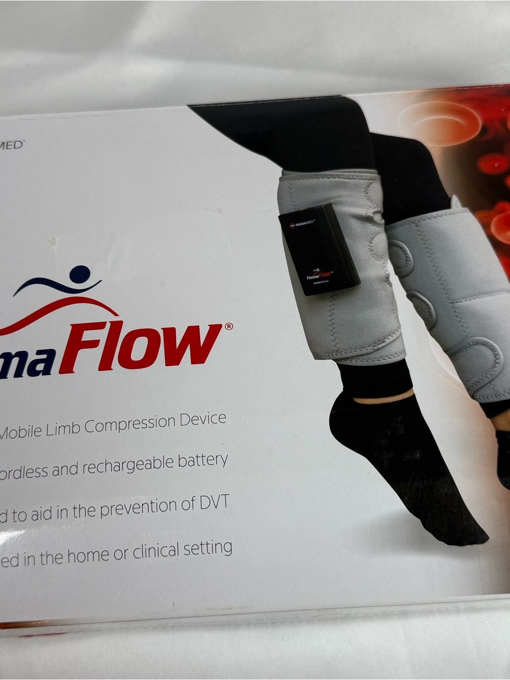 Manamed PlasmaFlow Cordless Rechargeable Leg Compression Device for DVT